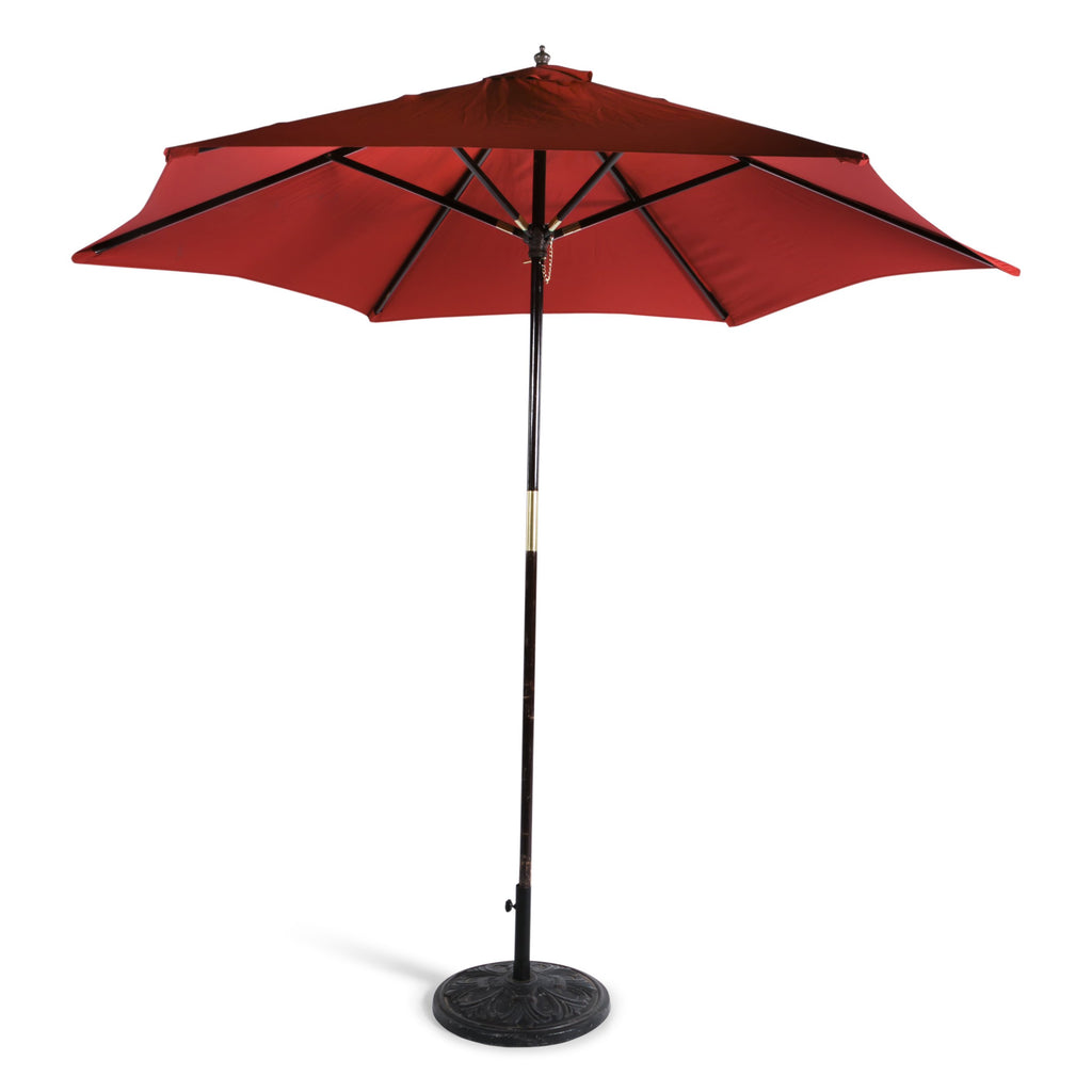 Red Market Umbrella w/ Base
