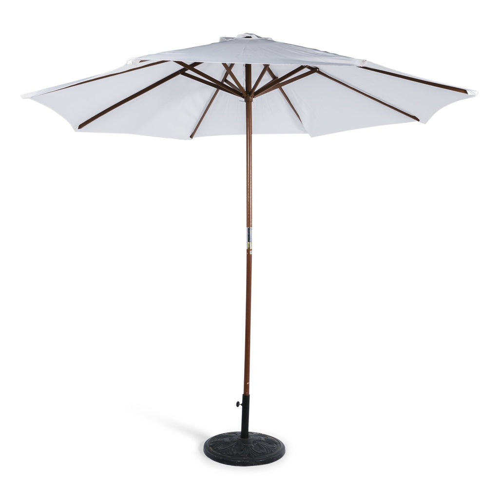 White Market Umbrella w/ Base
