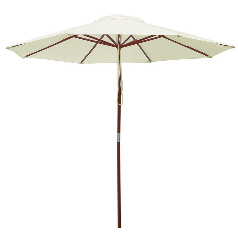 Ivory Market Umbrella w/ Base