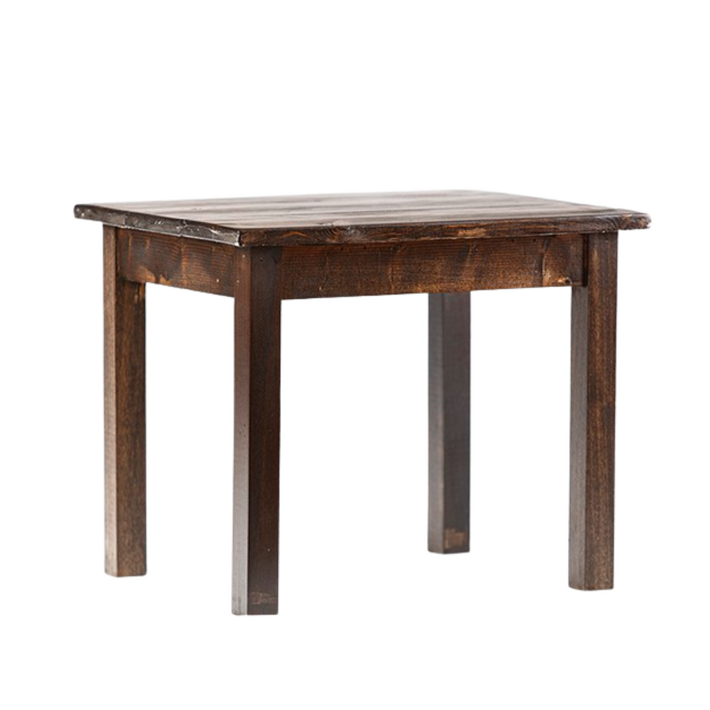 Mahogany Plank End Table