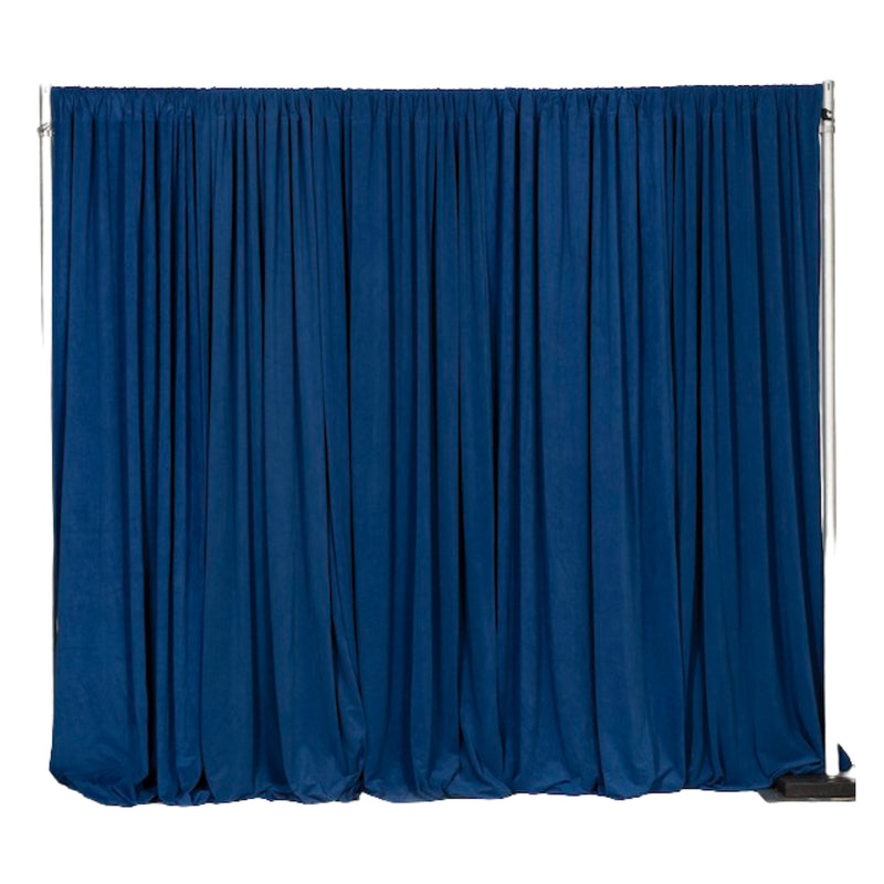 Royal Blue Velour Pipe and Drape 9'x16' Section