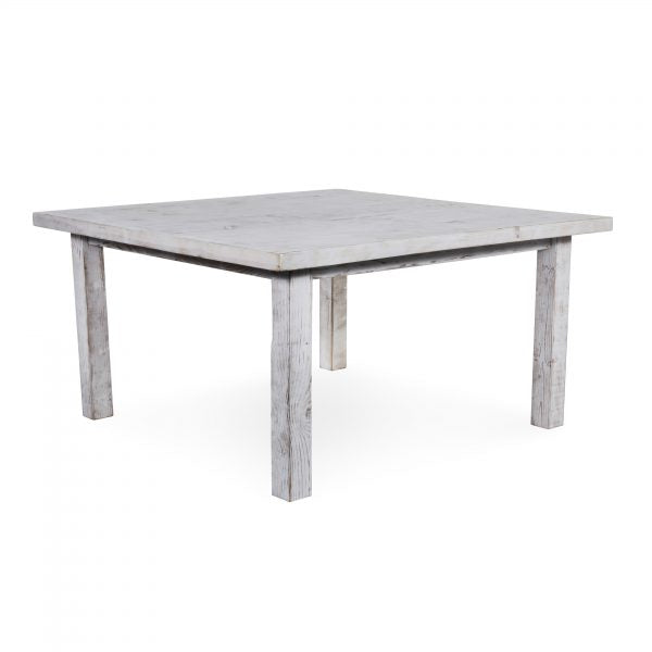 Square Whitewash Farm Table 60"