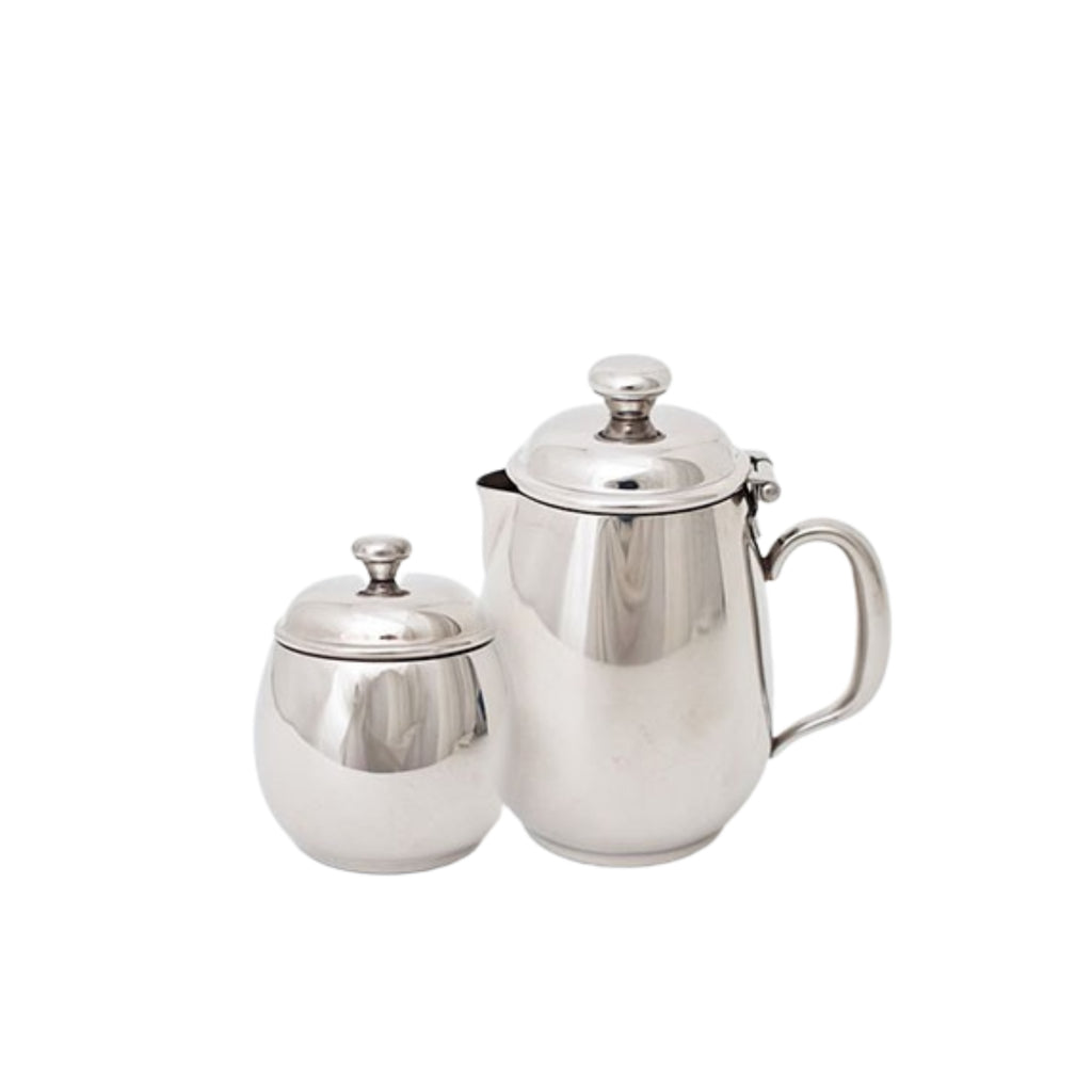 Stainless Sugar and Creamer Set