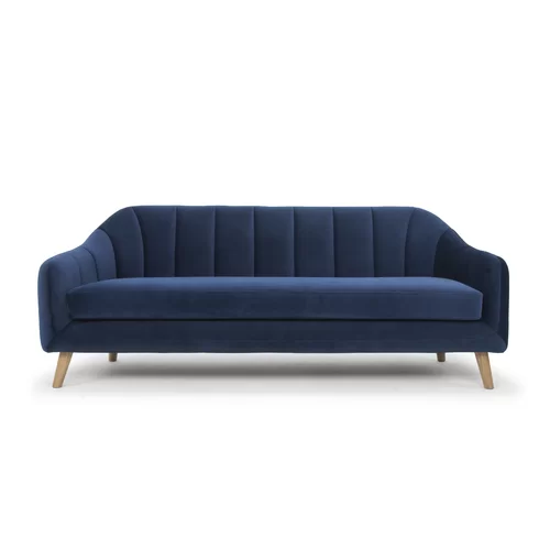 Sydney Blue Velvet Sofa