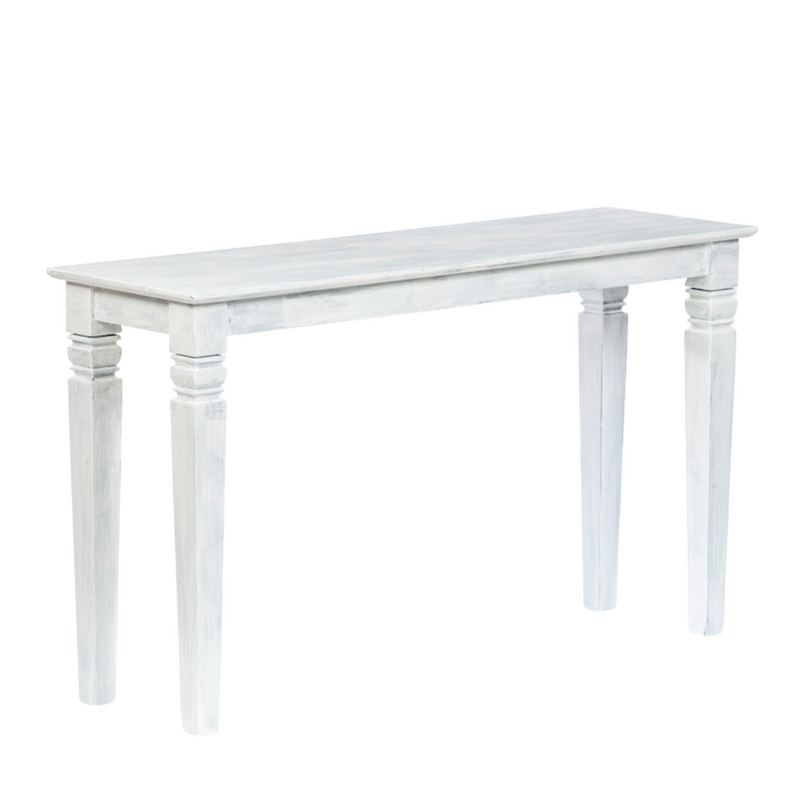 Antique White Console Table
