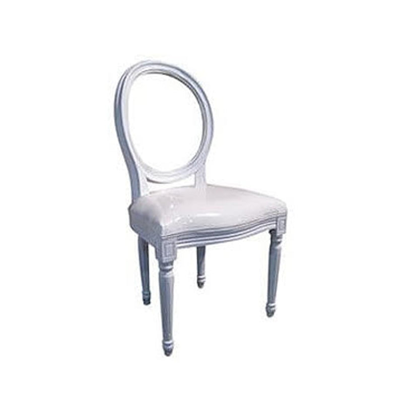 King Louis Chairs, White