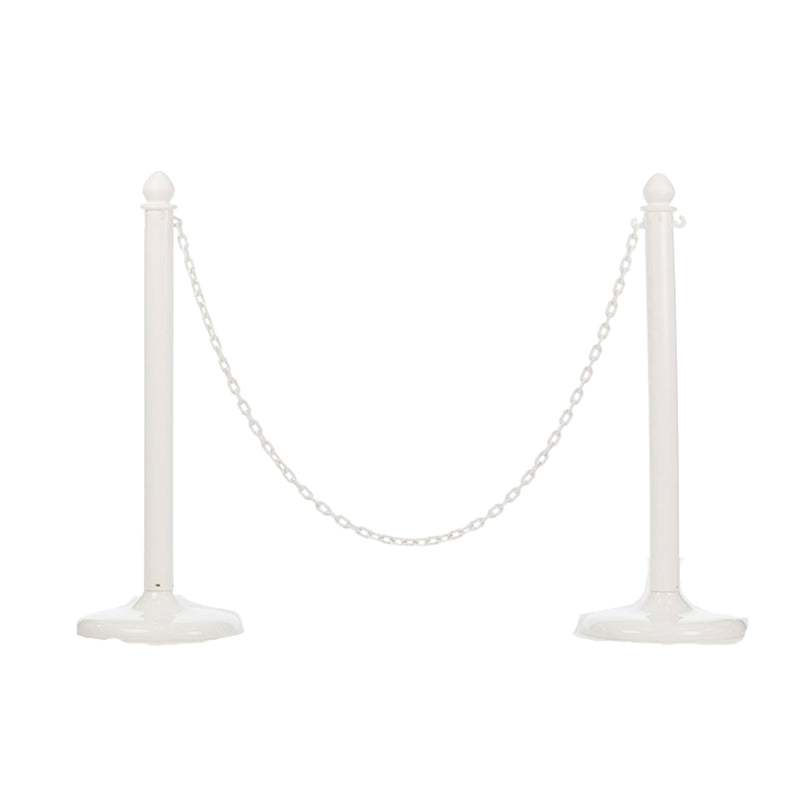 White Stanchion Chain