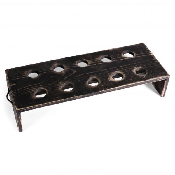 Wood Appetizer Tray with Holes