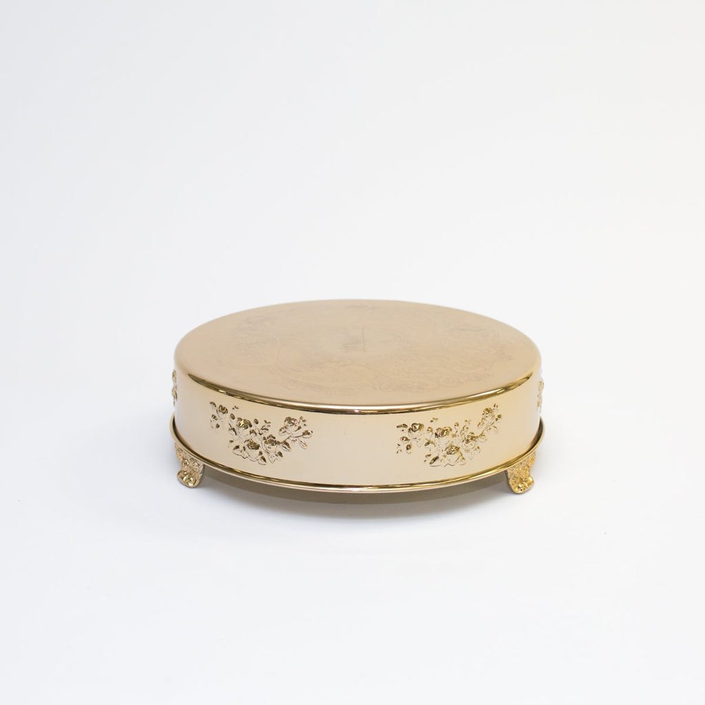 Gold Round Cake Stand 18"