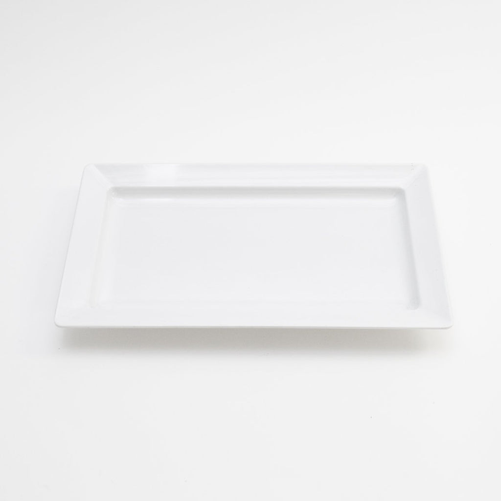 White Rectangle Ceramic Platter 13" x 20"