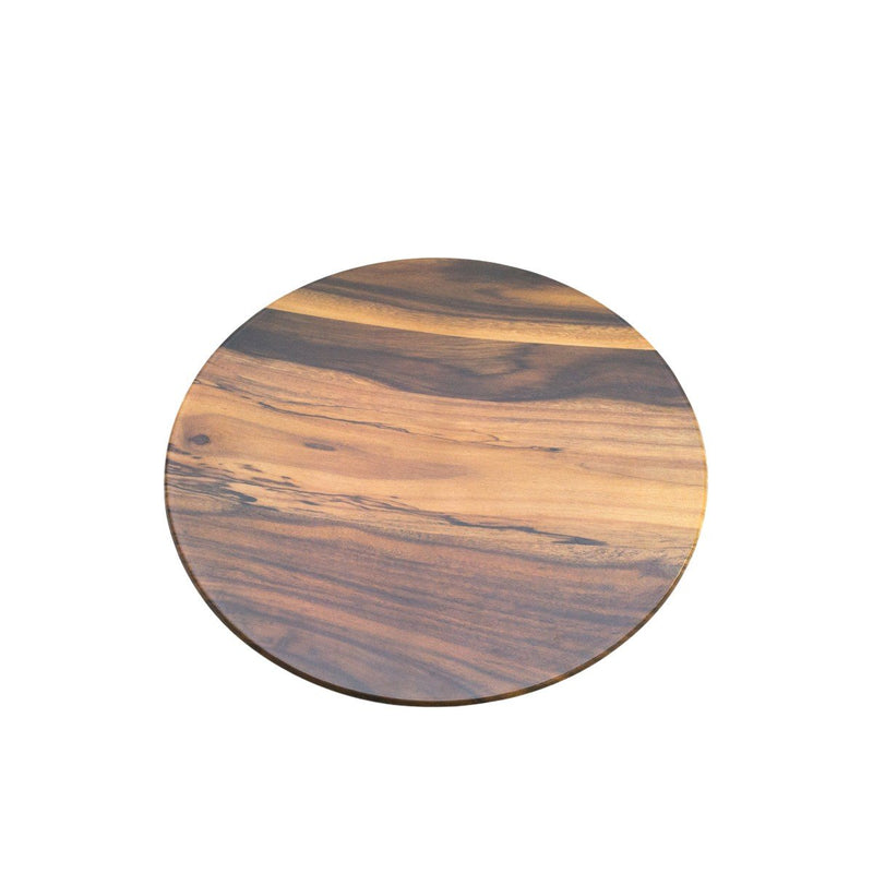 Rustic Wood Round Tray 14"