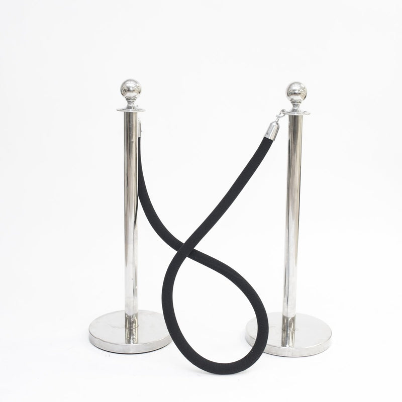 Black Velour Stanchion Rope