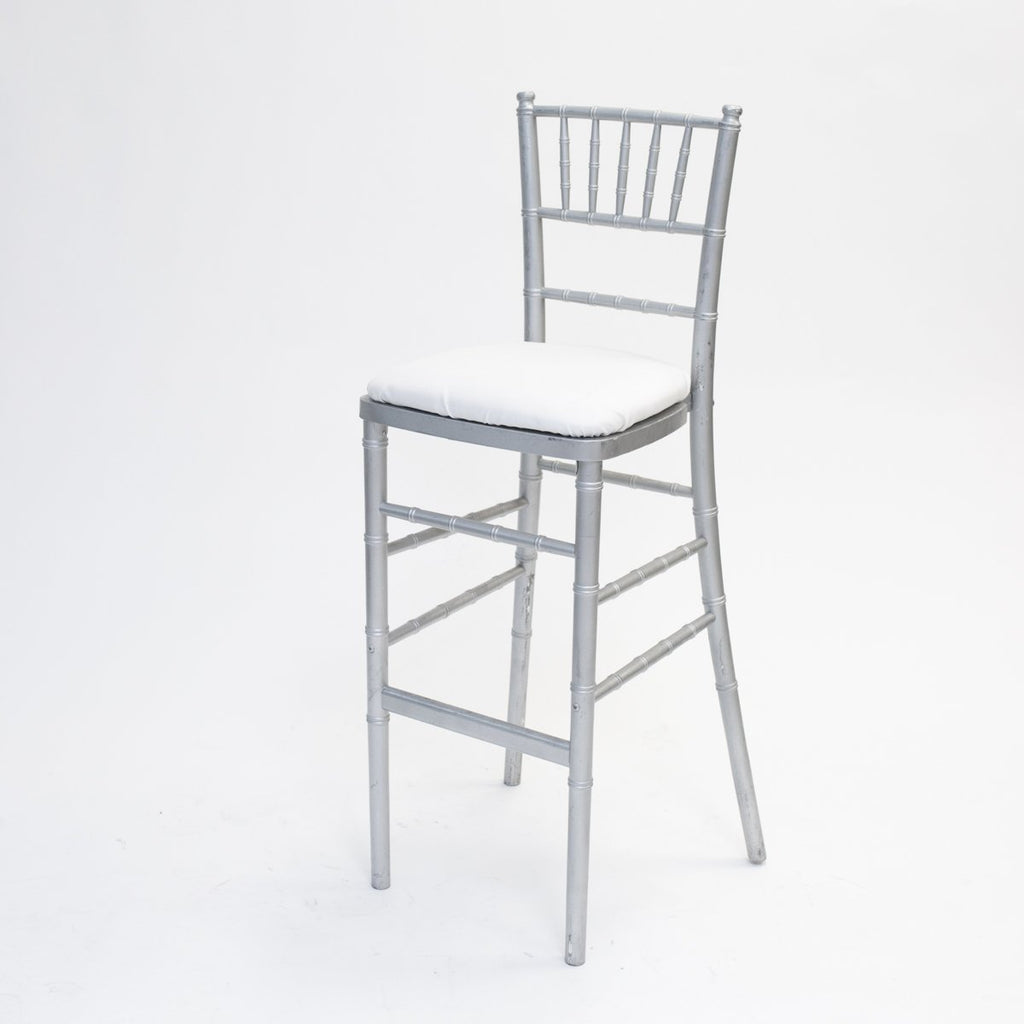 Chiavari Bar Stool: Silver