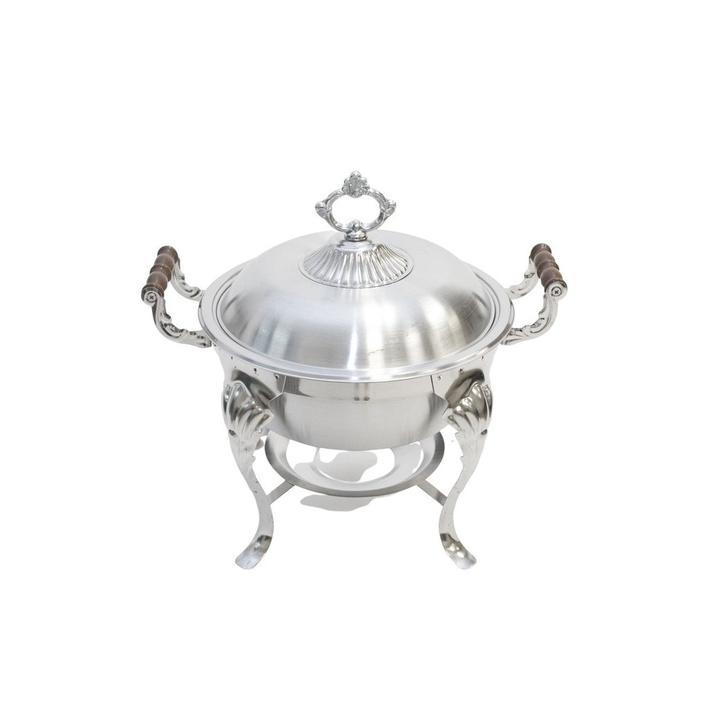 Chafing Dish: Stainless Round 5 Quarts