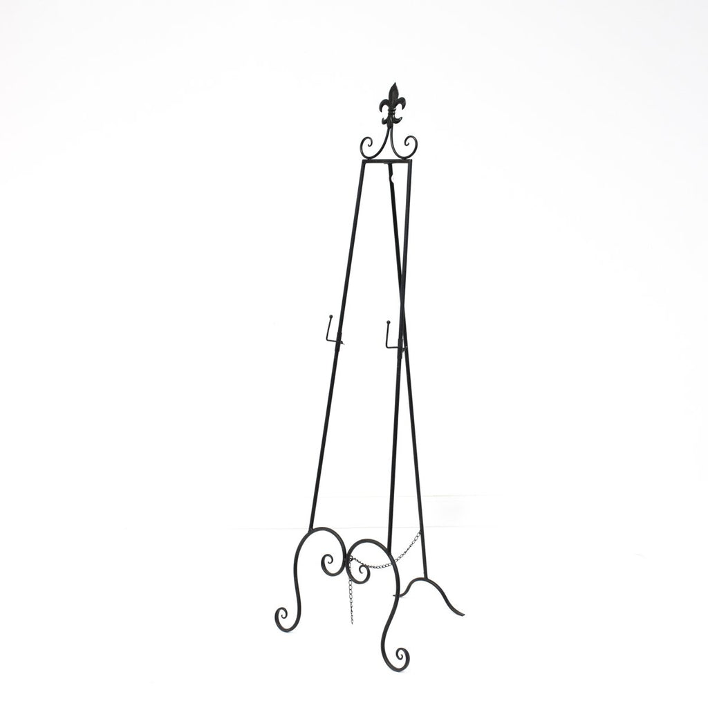 Black Wrought Iron Easel
