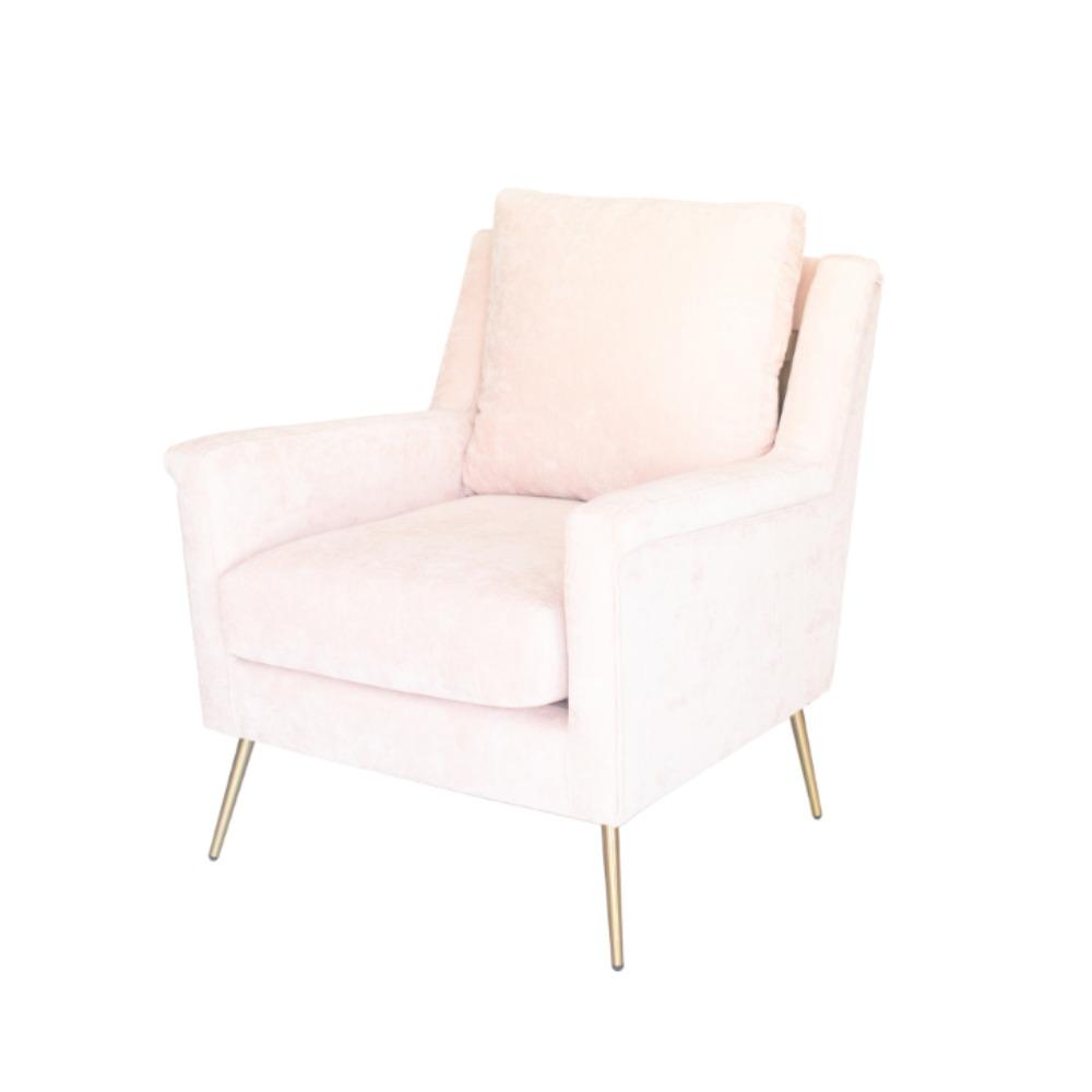 Blush Velvet Chair